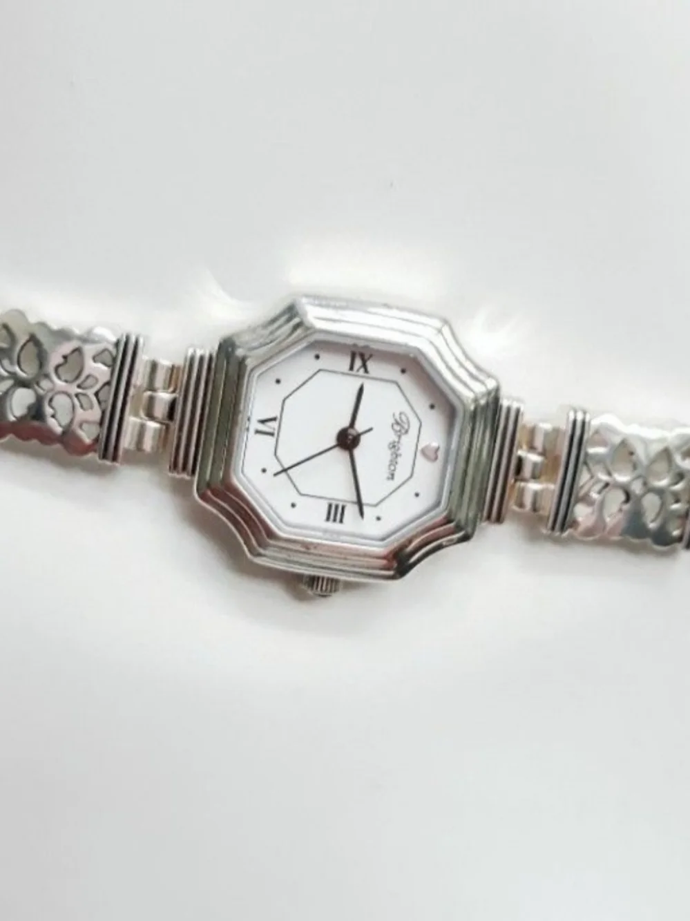Silver Brighton Women's Octagonal Bracelet Watch - Elegant Silver Watch